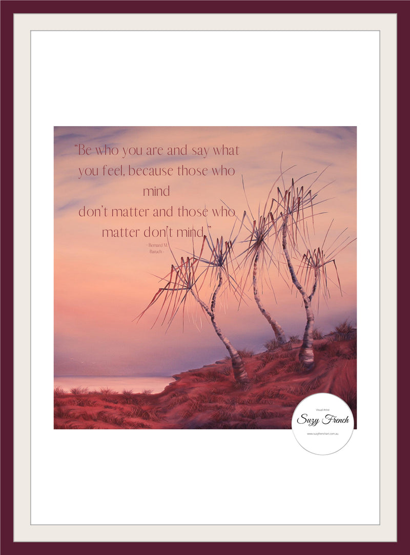 Dawn pandanus - "be who you are" - downloadable -